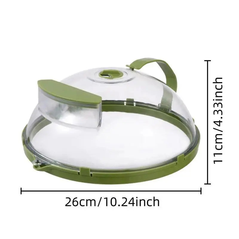 Microwave Splatter Cover with Handle - Reusable Food Lid for Modern Kitchen Accessories